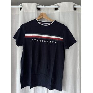 tee shirt stationata bleu marine