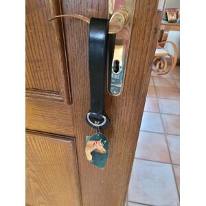 rallonge de sangle cuir noire