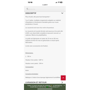 Malle de concours La Gée bleue excellent état /quasi neuve