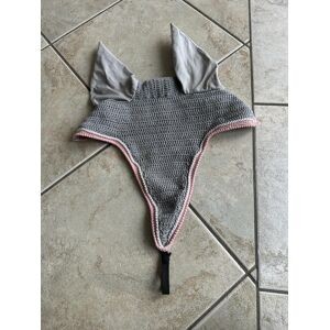 Bonnet long gris et rose