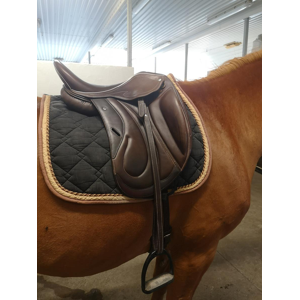 Selle monoquartier dressage Eric Mondange Havane 17,5 pouces
