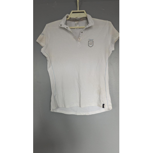 Polo de concours Fouganza manche courte - Blanc - 44