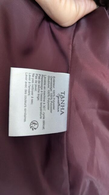 Blouson sans manche Tanha- bleu marine et bordeaux - M