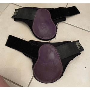 protège boulets cheval Norton noirs et violets