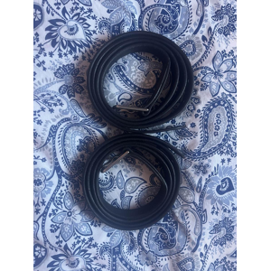 étrivières noires 145 cm