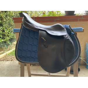 Selle mixte Pessoa taille 17,5, noire