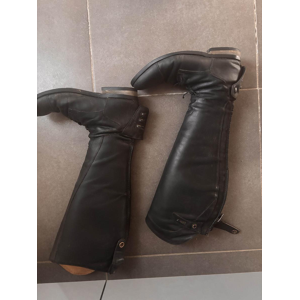 bottes d’équitation EGO7 en cuir noir, taille 41 XL/O