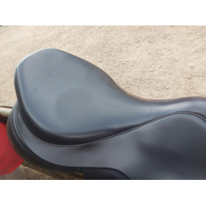 Selle mixte en cuir marron 17,5