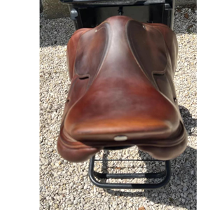 SELLE HERMES CAVALE taille 17 irish/taupe MIXTE 2019 PARFAIT ETAT + BOITE HERMES