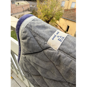 Tapis d’équitation RG Italy gris foncé taille cheval