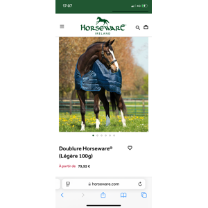 Doublure / Liner Horseware 100g 115cm