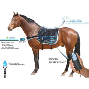 E.Zihorse Back Confort Tapis de massage vibrant et chauffant pour chevaux