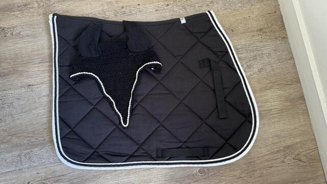 bonnet long noir et blanc