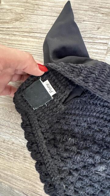 bonnet taille poney noir Equitheme