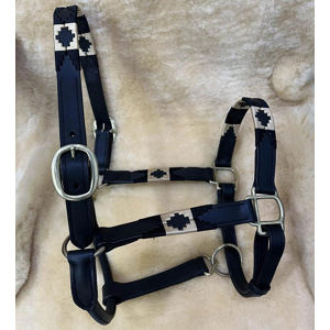 Licol en Cuir Artisanal "LD Black" | Bouclerie Inox & Détails Or