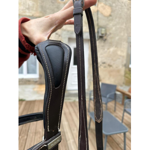 Filet cuir marron foncé taille Full