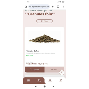 Granulés de foin