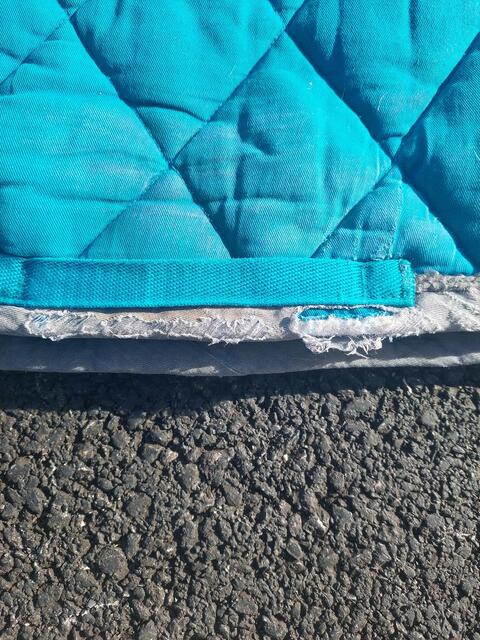 Tapis bleu clair BR cheval