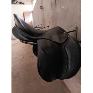 selle fouganza cuir noir 17.5