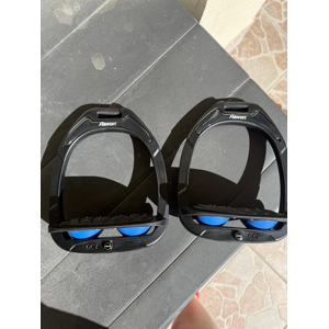 Étriers Flex-on Green Composite GC2 – noir / bleu – très bon état