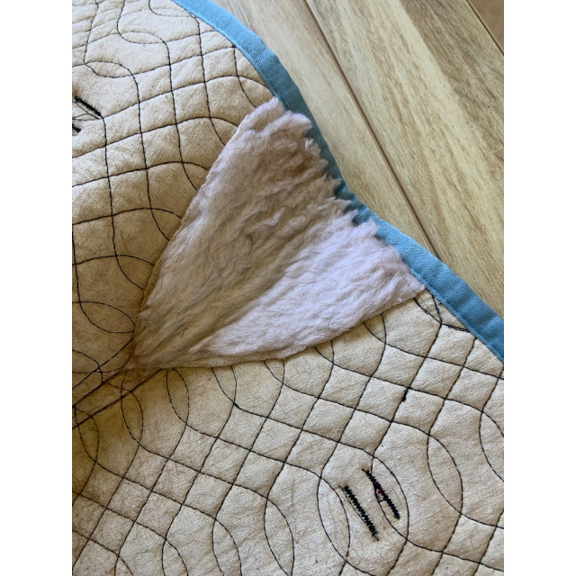 Tapis mixte bleu ciel