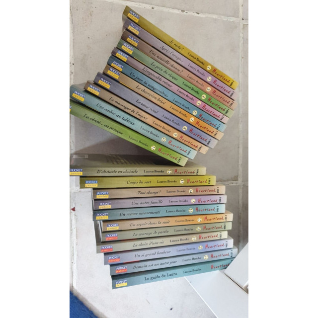 Lot de 22 livres heartland