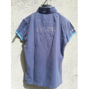 POLO EQUITHEME BLEU TAILLE L
