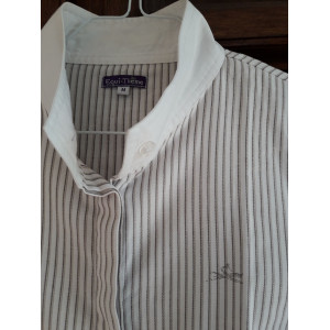 Chemise de concours manches courtes T.M, beige, Equithème