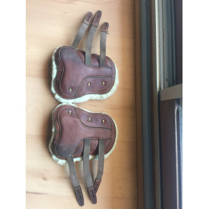Guêtre cuir/mouton poney