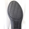 Bottes en simili-cuir noires