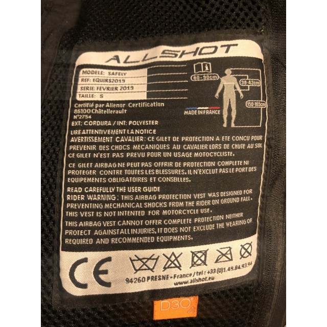 Airbag Allshot S Adulte