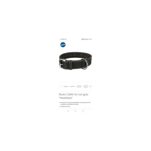 Collier chien Trixie HeatBeat T.L