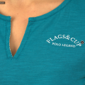 T-SHIRT OCANA – FLAGS&CUP bleu émeraude