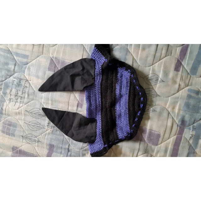 Bonnet violet & noir