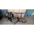 Harnais cuir havane cheval de trait