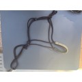 Licol en corde muserolle tressée néoprène.