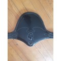 Bavette cuir noir 145 CM