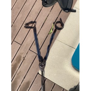 Collier de chasse bleu et marron