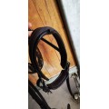 Filet cuir marron foncé