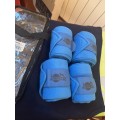Bandes de polo bleues Jumptec taille cheval