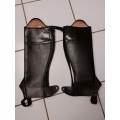 Mini-Chaps Tattini cuir noir