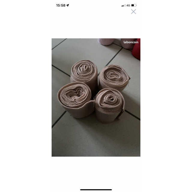 Bande de polo beige