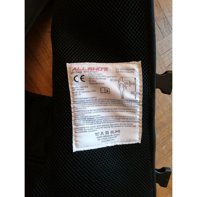 Gilet airbag moto All Shot