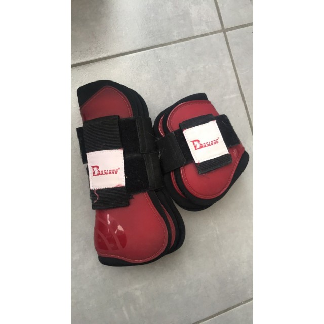 Guêtres et protèges boulets rouges