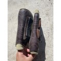 Guêtres vert/ marron