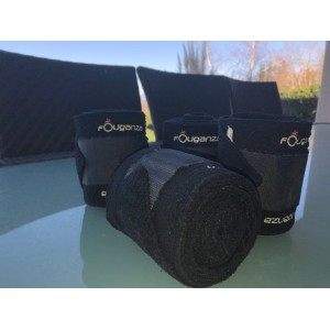 Bandes de polo noir