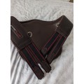 Sangle bavette Erreplus havane cuir 135cm NEUVE