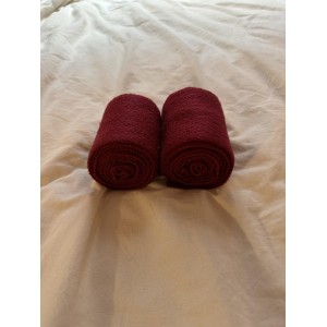 Bandes de polo x2 bordeaux