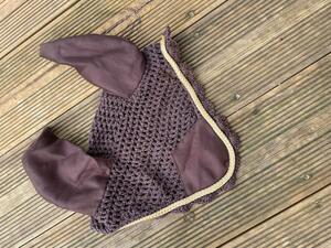 HKM - Bonnet marron et or