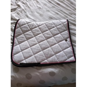 Tapis blanc/rose/noir